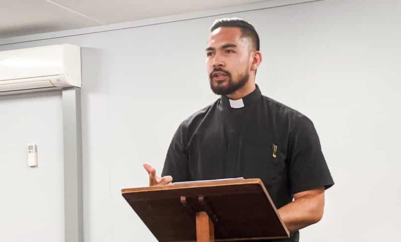 Father Christopher del Rosario, assistant priest at St Patrick’s Cathedral Parish, Parramatta, presented a talk on Lent at Bankstown on 19 February.