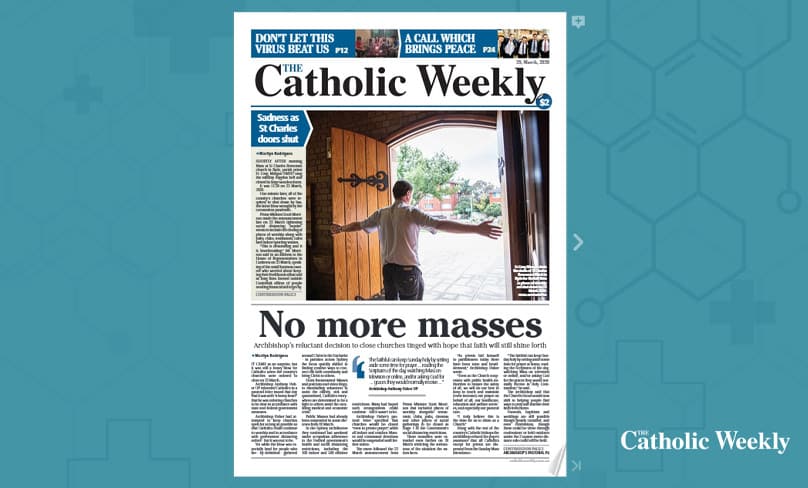 A screenshot of the new Catholic Weekly Digital Paper online for free.