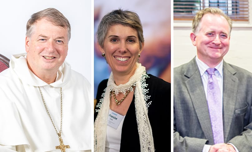 Archbishop Anthony Fisher OP, Prominent Sydney lawoman and family and marriage advocate Francine Pirola and ACU Deputy Vice Chancellor Professor Hayden Ramsay are among the delegates attending the Fifth Plenary Council of Australia.