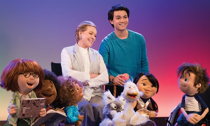 Julie Andrews stars in Julie’s Greenroom. Photo: Ali Goldstein/Netflix