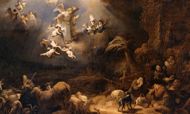 Angels Announcing the Birth of Christ to the Shepherds by Govert Flinck, 1639. Image: Wikimedia Commons/Public Domain