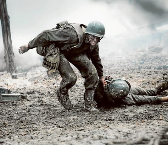 War is hell: Andrew Garfield stars in Hacksaw Ridge. Photo: CNS photo/Cross Creek Pictures