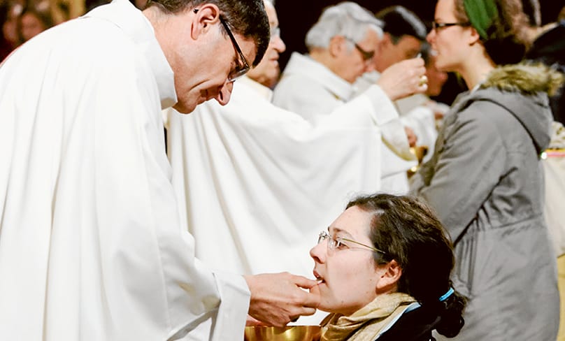The Church should actively encourage kneeling for reception of Holy Communion, writes Dr Philippa Martyr. PHOTO: Marie-Lan Nguyen/Wikimedia Commons/CC-BY 2.5Reuters