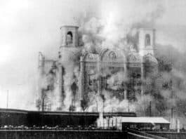 The Cathedral of Christ the Saviour in Moscow is demolished in order to make way for the Palace of the Soviets in 1931. DR Kevin Donnelly says that one only has to compare the West’s record of promoting liberty and freedom to Stalin’s Russia where millions were starved and imprisoned.