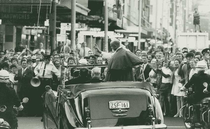 pope visit australia 1970