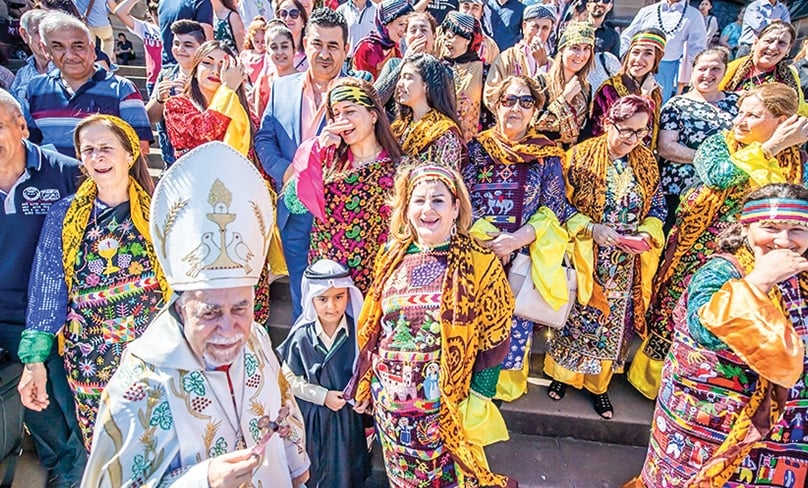 Syrian Catholics gather at St Mary’s Cathedral. The diversity of the Church in Australia is one of its strengths. Photo: Giovanni Portelli