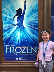 Our Lady of Fatima, Kingsgrove (OLF) student and cast member of Frozen the Musical Chloe Delle-Vedove. Photo: SCS