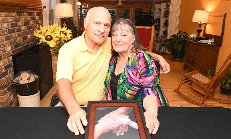 Ron and Jane Brown, shown in an undated photo, opened their home to more that 100 babies in 43 years of foster parenting. Ron, now 78, and Jane, now 75, retired as foster parents in June 2021, but said their door will still be open to all the families and birth parents who have remained in contact with them over the years. Photo: CNS, Dianne Towalski, The Central Minnesota Catholic