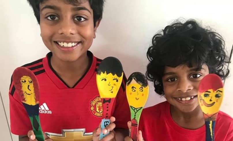 The handmade ‘villages’ of wooden spoons that first sprouted on nature strips in the UK have brought welcome enjoyment to the community, especially for children, amid COVID and has become a lockdown craze for kids and adults alike. Photo: Supplied