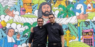 Deacons Rafael Galicia, left, and Anderson Rodas are both members of the Neocatechumenal Way who studied for the priesthood at Redemptoris Mater Seminary in Chester Hill will be ordained priests on 3 December in St Mary’s Cathedral. Photo: Alphonsus Fok