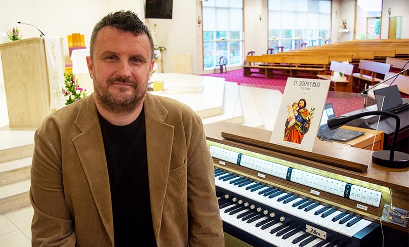 The Mass was the creation of Moorbank parishioner Ric Mills, an award-winning independent film composer in the classical tradition, who has worked alongside a plethora of international directors, producers and conductors. Photo: Mathew De Sousa
