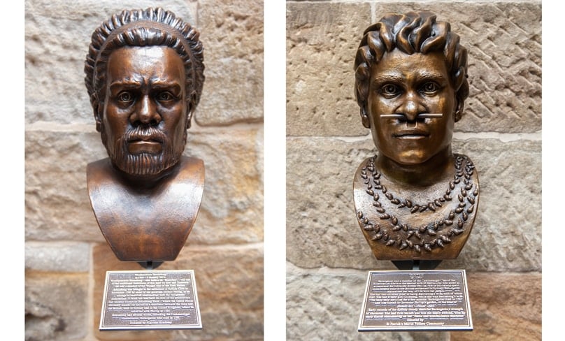 Sculptures at Bennelong and Barangaroo. Photo: Giovanni Portelli