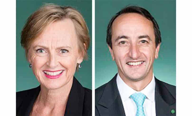 Dave Sharma MP Wentworth, NSW, and Fiona Martin MP Reid, NSW.