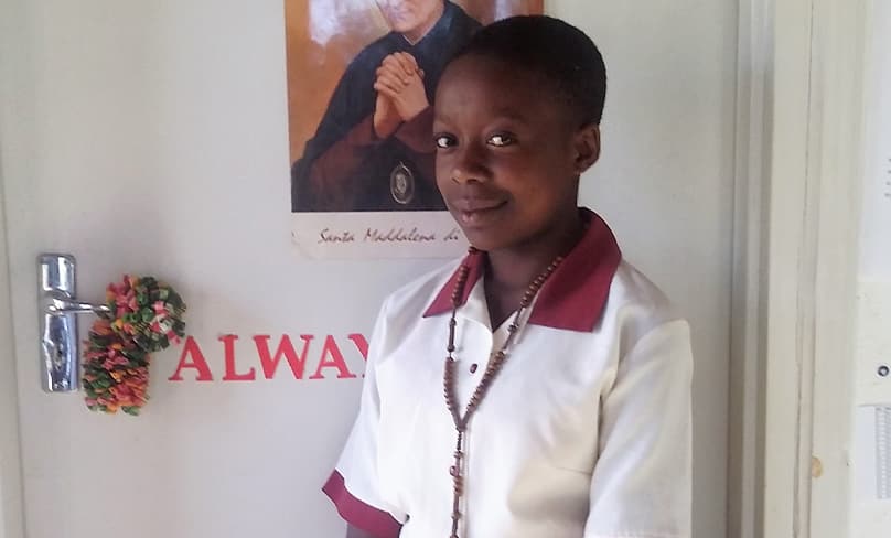 Student Christina, who despite living with AIDs, is now working in a law firm in Malawi.