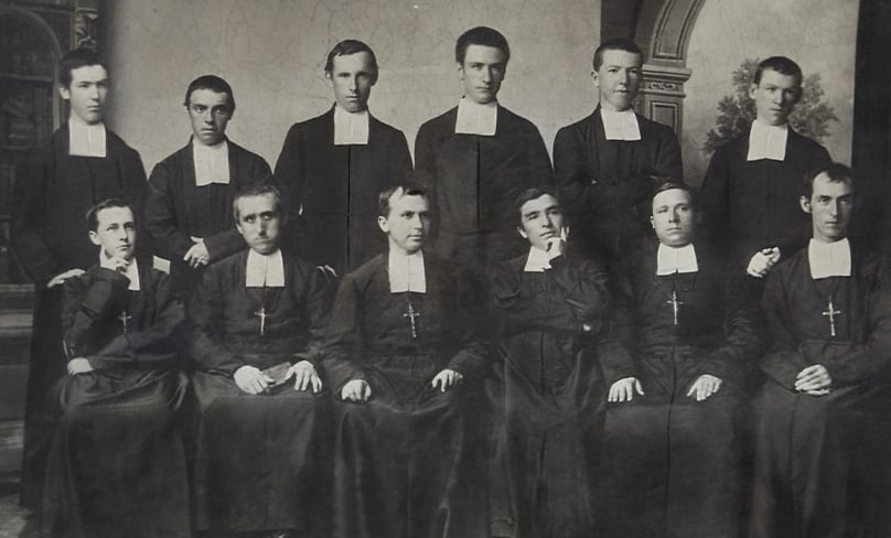 St Patrick’s Community c1881. This is possibly the first photo of a Marist community in Australia.