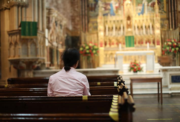 If you’re a workaholic, schedule time off work. Book yourself in for a short retreat, preferably a silent one, and preferably a long way from your own home. Photo: CNS photo/Isabel Infantes, PA Images via Reuters