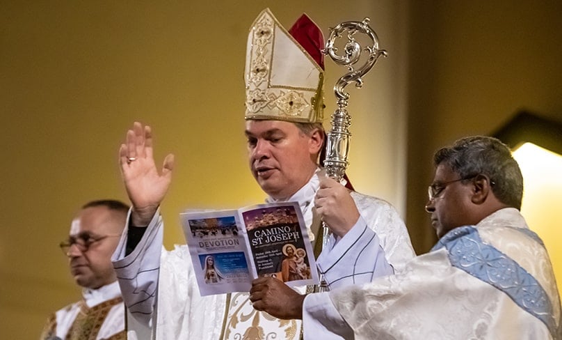 Mass was celebrated by Bishop Richard Umbers. Photo: Giovanni Portelli