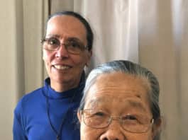 Little Sisters of Jesus Cherryl (left) and Maria-Bach live in public housing in Henley Beach and Mansfield Park in Adelaide. Their life is one of prayer lived among people as their little sister. Photo: Supplied
