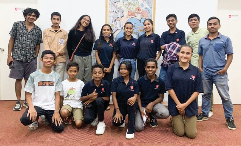 The smiles say it all: Timorese youth gather in the embassy of the Order of Malta in Dili. All have benefited from the Creating Leaders scholarship program established by the Order of Malta. Their education will help underpin - and build - their young nation’s future. 