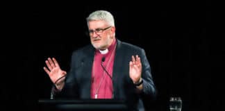 GAFCON Chair Bishop Richard Condie, of Tasmania, at the 2022 GAFCON Australia Conference. Photo: GAFCON AUSTRALIA