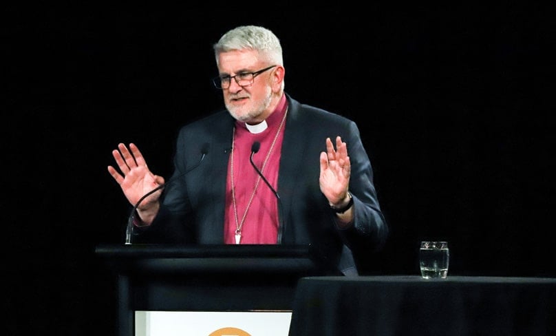 GAFCON Chair Bishop Richard Condie, of Tasmania, at the 2022 GAFCON Australia Conference. Photo: GAFCON AUSTRALIA