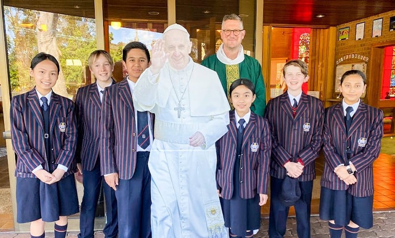 St Declan's Parish's Pope Francis Award students.