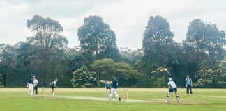 De La Salle Ashfield take on Aquinas College Menai in the SCS Cricket Tournament. Photo: Supplied