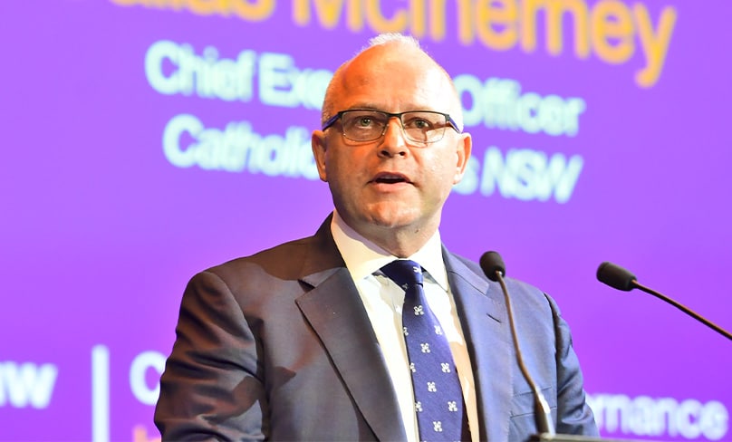Dallas McInerney, CEO of Catholic Schools NSW. Photo: Giovanni Portelli