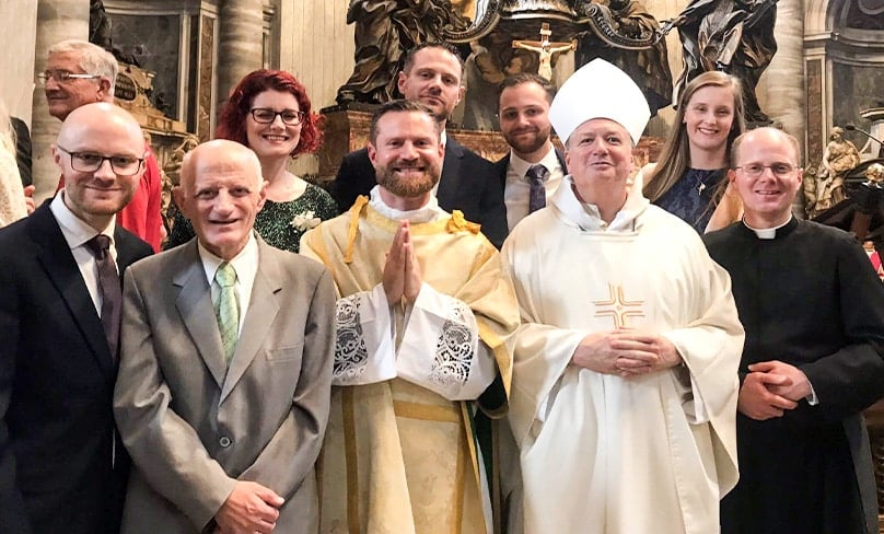 Deacon Richard Sofatzis was joined by Archbishop Anthony Fisher OP who was also in Rome for a gathering of the Council on the Synod of Bishops.