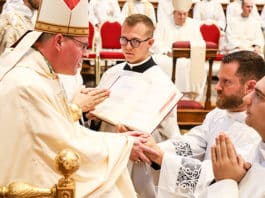 Richard Sofatzis is ordained to the Diaconate in St Peter’s Basilica in Rome.