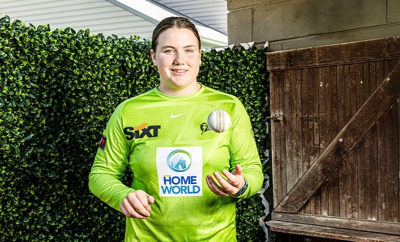 Ella Briscoe is ready to take on the big leagues - literally. The Catholic Weekly caught up with her at her Miranda home as she prepared for practice. Photo: Alphonsus Fok