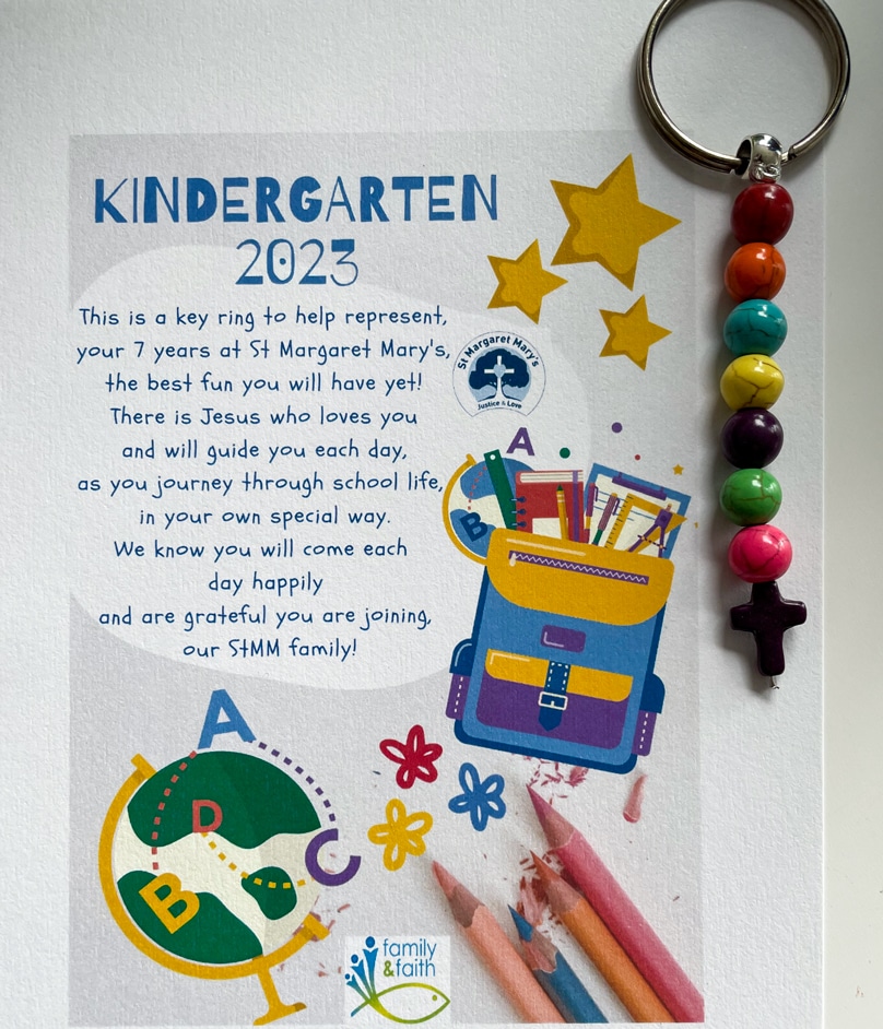 Kindergarten Orientation message at Randwick North. Photo: Supplied