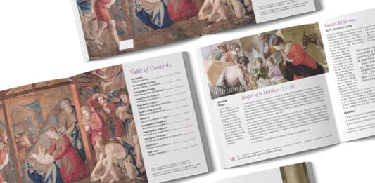 A snapshot of the contents of the Advent Companion 2022 produced by the Sydney Centre for Evangelisation. Image: Sydney Centre for Evangelisation