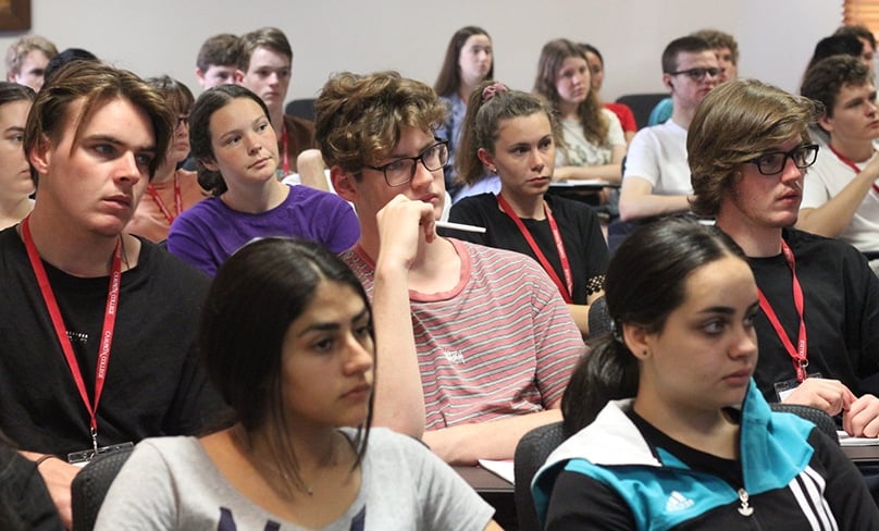 Contemporary students listen to a lecture at Campion, the first and, so far, only Liberal Arts college in Australia. Photo:Courtesy Campion College