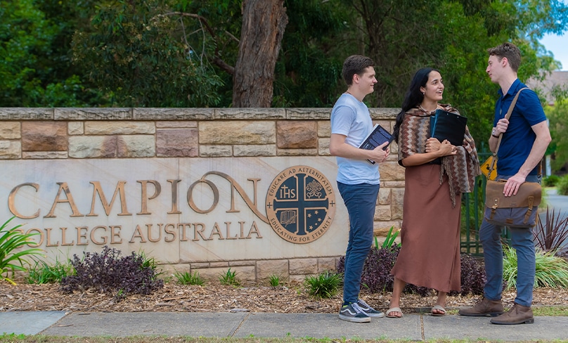 Students relax at Campion College in Sydney. Although founded in 2006, the Liberal Arts institution’s roots are to be found in the 1972 establishment of a lay movement of Catholics inspired to give voice to the renewal called for in the Church by the Second Vatican Council and the pope who convened it, St John XXIII.