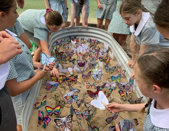 This small but meaningful activity, acknowledged and demonstrated to the families and students, that their lost ones are always close by and remembered supporting them in their time of grieving. Photo: Supplied