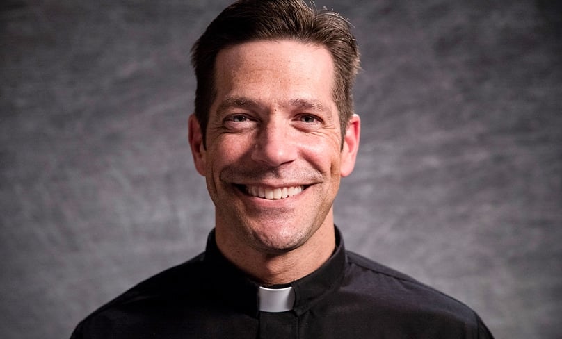 With a little help from lay Catholics committed to their faith and a publisher, US priest Fr Mike Schmitz has transformed podcasting into a powerful tool for formation andevangelisation. Photo: CNS, courtesy Ascension