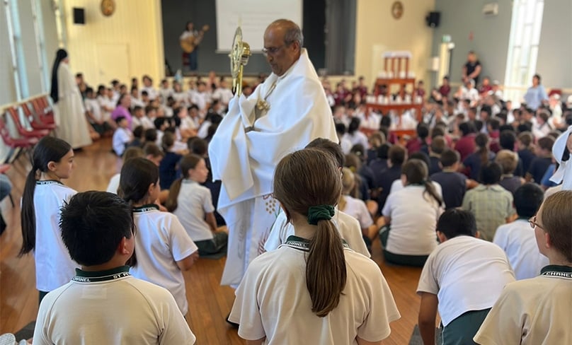 Based on a US faith rally model for primary students, parish appreciation day focused on Christ’s true presence in the Eucharist. Photo: Supplied