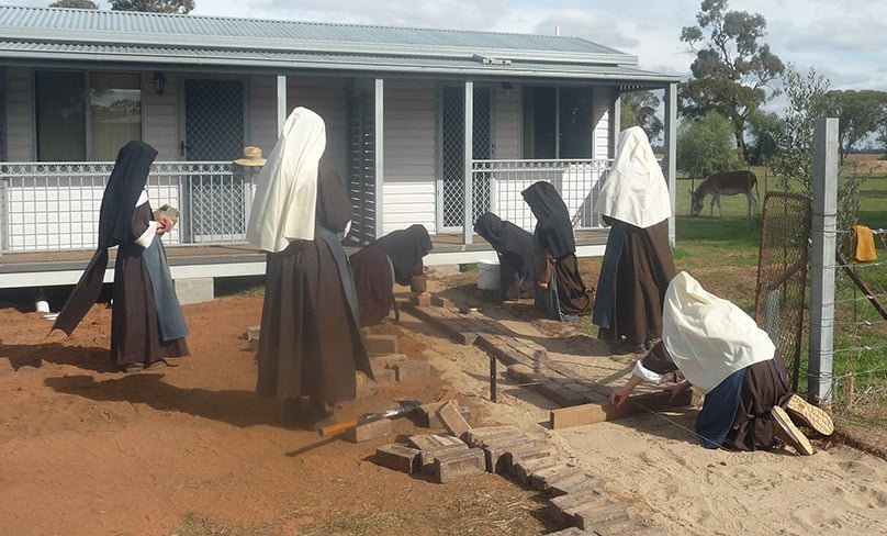 The Carmelite sisters in Mathoura strive to lead a life hidden with Christ, praying for Australia and the whole world. Photos: Mathoura Carmel/Supplied