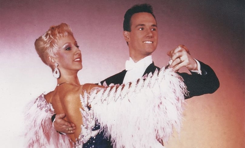 Mark Wilson with his wife Annemarie, dancing in 1989. Photo: Supplied