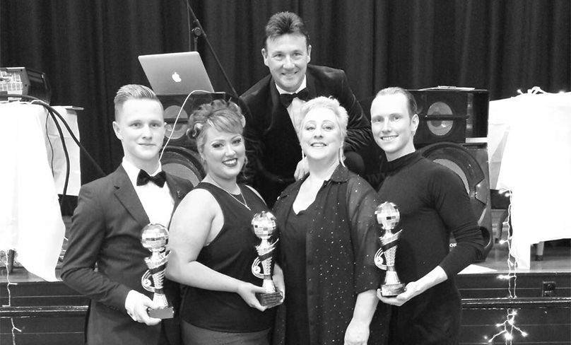 Mark Wilson's family of dancers. Photo: Supplied