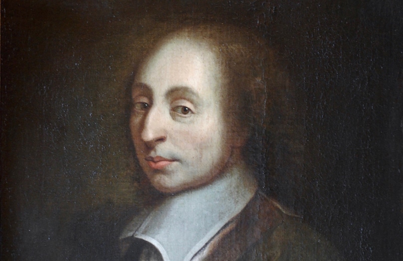 French philosopher Blaise Pascal is depicted in a 1691 portrait now held in the Palace of Versailles in Versailles, France. Photo: CNS/Courtesy French Ministry of Culture