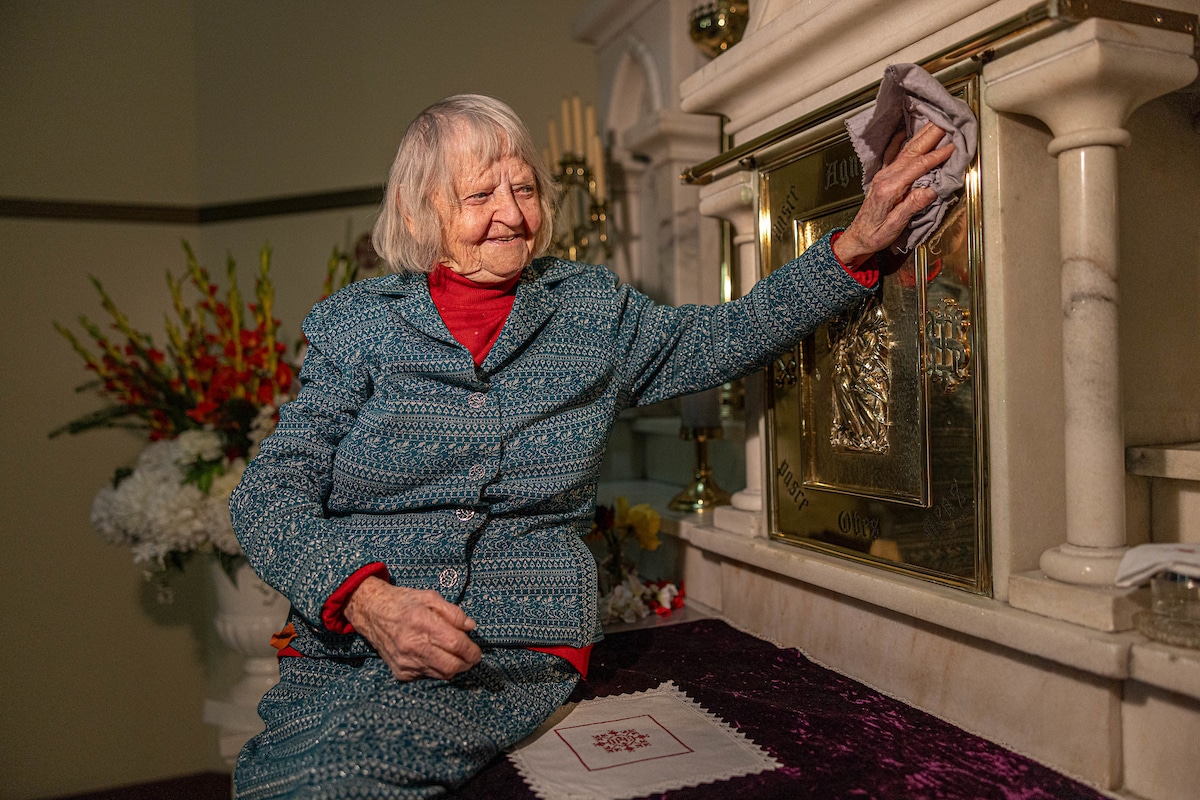 Florence Grech goes beyond what is expected from a sacristan at her Surry Hills’ parish. Photo: Alphonsus Fok