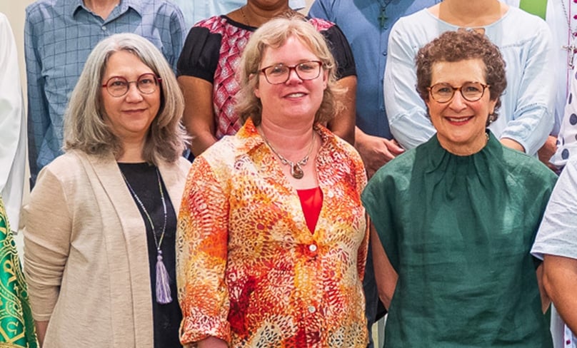 Dr Sandie Cornish, Professor Renee Köhler-Ryan and Adjunct Professor Susan Pascoe (left) will attend the synod this October.