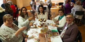 More than 170 members turned up for a high tea fundraiser in support of The Farm at Galong, a refuge for women and children. Photo: Jonathan Varga