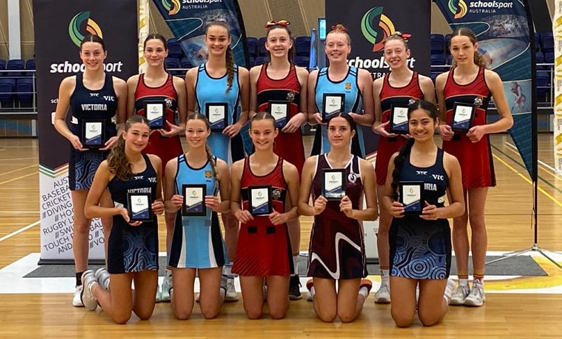 Matilda was among the high achievers during the School Sport Australia Netball Championships held in Perth from 29 July to 4 August. Photo: SCS Sport
