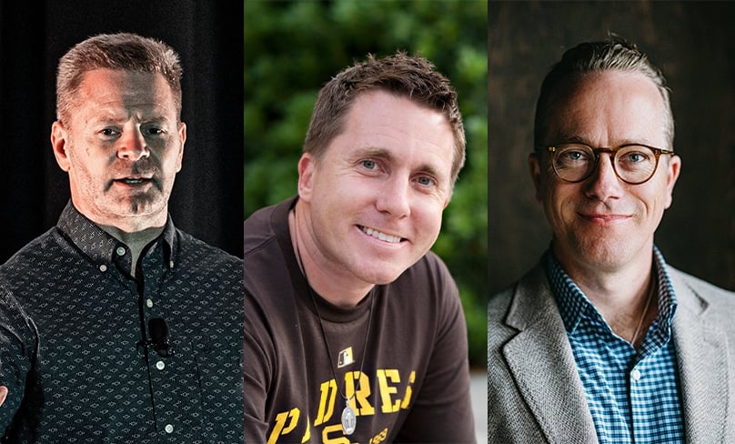 International Catholic speakers Dr Christopher West, Jason Evert and Matt Fradd will arrive in December as part of the Sydney Centre of Evangelisation’s much anticipated Summer Series. Photos: Supplied