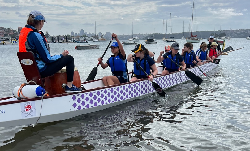 Two action-packed days during which students dived head-first into the world of dragon boat racing. Photo: SCS