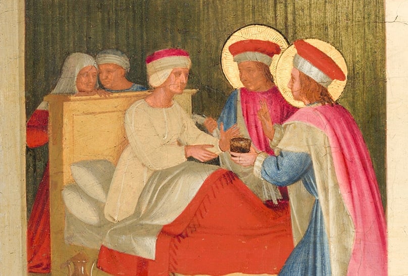 The Healing of Palladia by Saint Cosmas and Saint Damian by Fra Angelico, c. 1438/1440. Image: National Gallery of Art/Public Domain