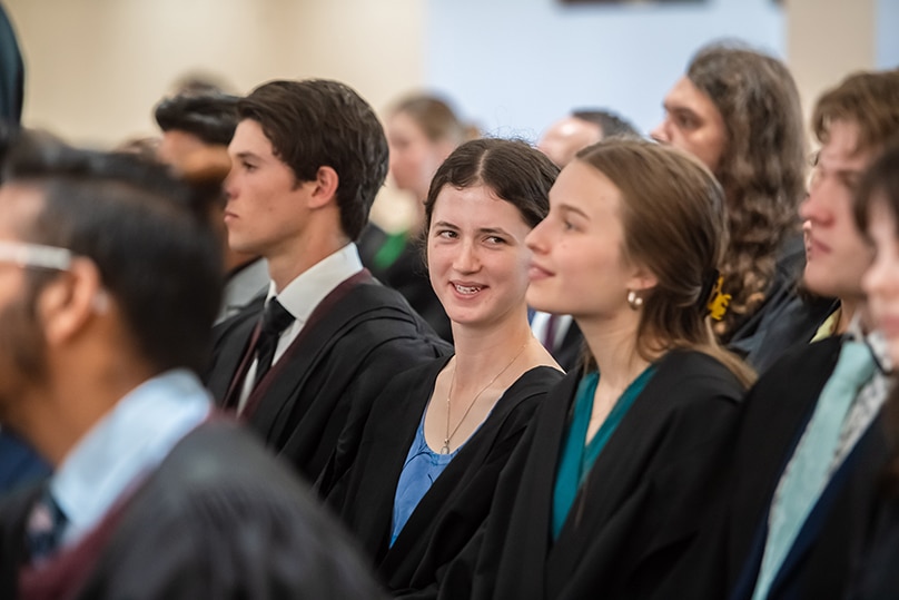 President Katalin Novák also spoke extensively about her Reformed Christian faith, encouraging the students to persist despite opposition from the mainstream culture. Photo: Giovanni Portelli